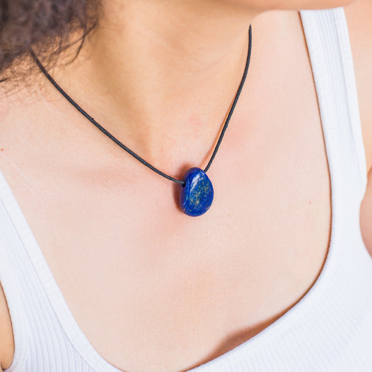 Lapis lazuli drop pendant