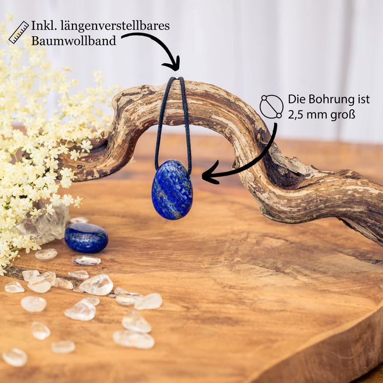 Lapis lazuli drop pendant