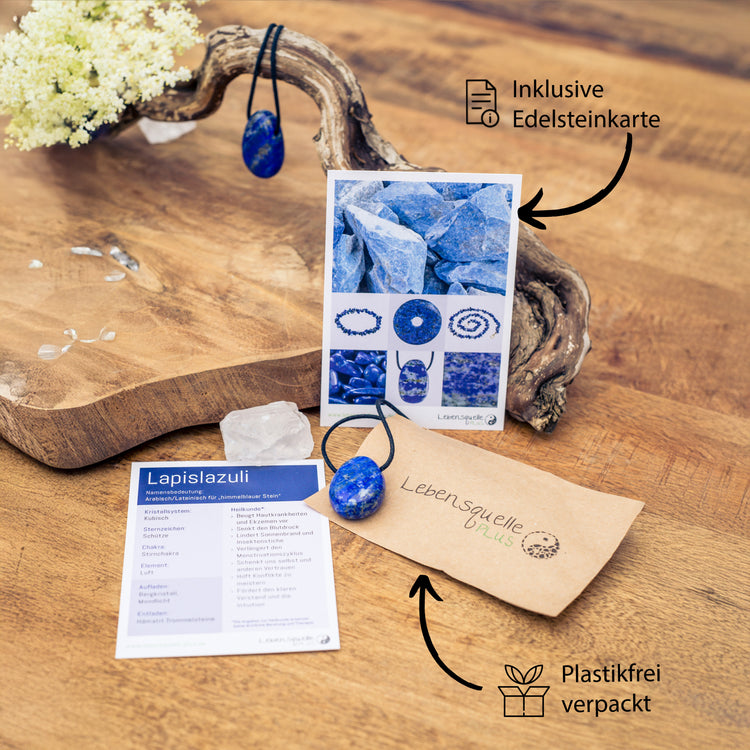 Lapis lazuli drop pendant