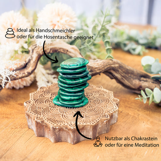 Malachit Scheibenstein