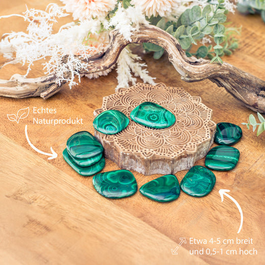 Malachit Scheibenstein