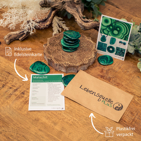 Malachit Scheibenstein