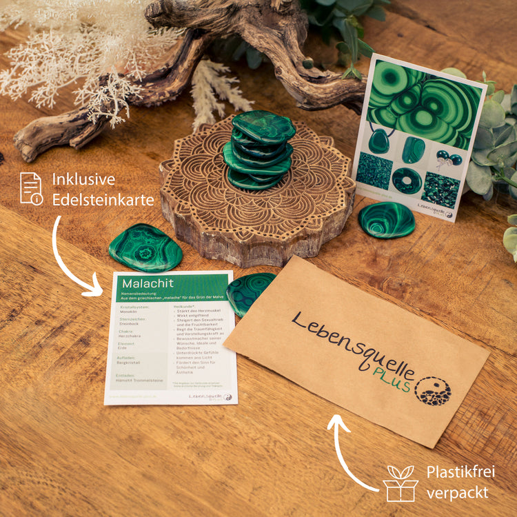 Malachit Scheibenstein