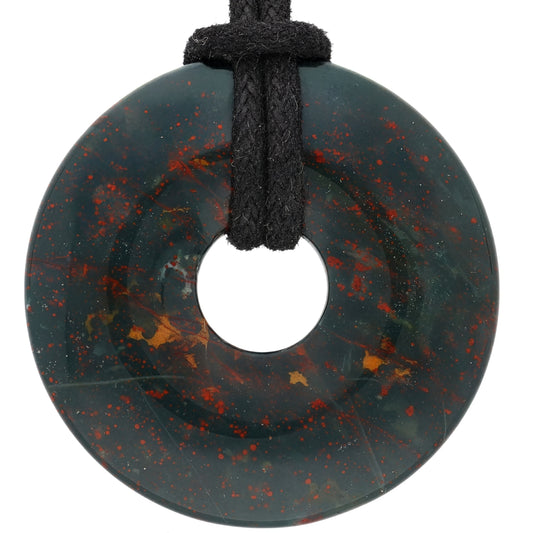 Heliotrope Donut Pendant | 30 mm Pendant + Cotton Cord