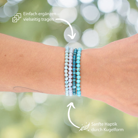 Apatite mini ball bracelet | 4mm