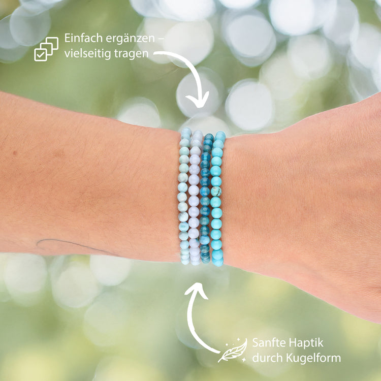 Apatite mini ball bracelet | 4mm