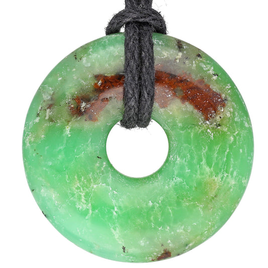 Chrysoprase Donut | 30 mm Pendant