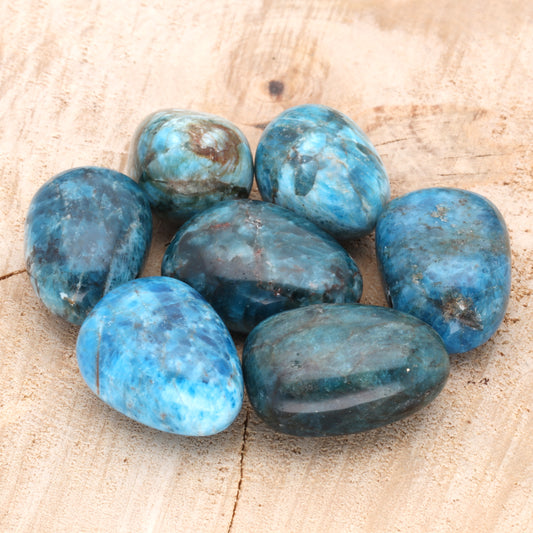 Apatite tumbled stone