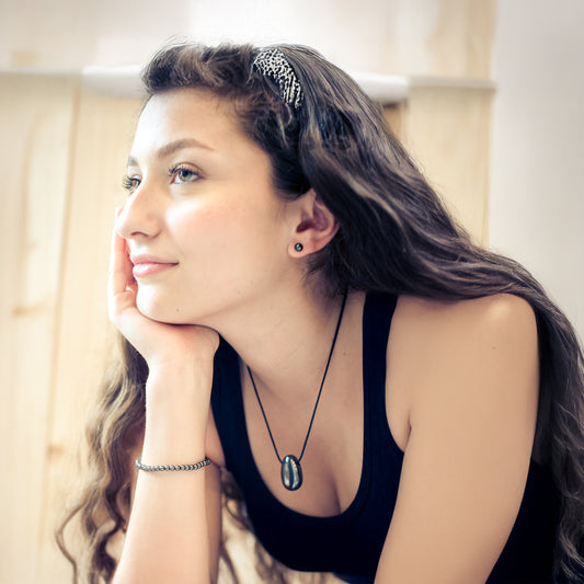 Hematite mini bead bracelet | 4 mm