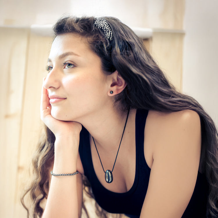 Hematite mini bead bracelet | 4 mm