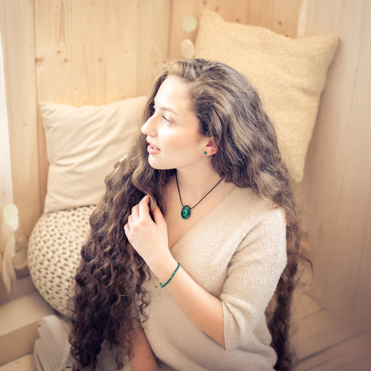 Malachit Mini-Kugelarmband | 4 mm