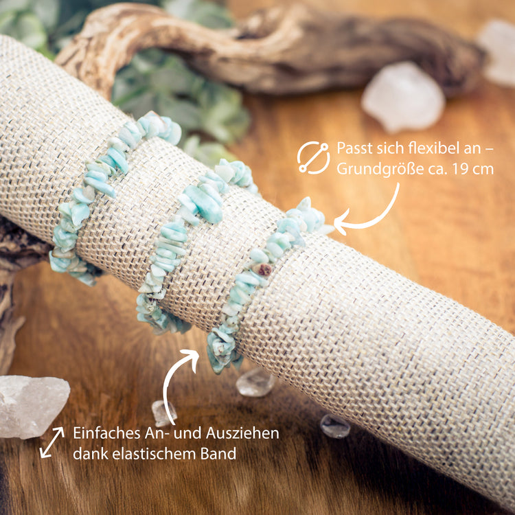 Larimar Chip Bracelet
