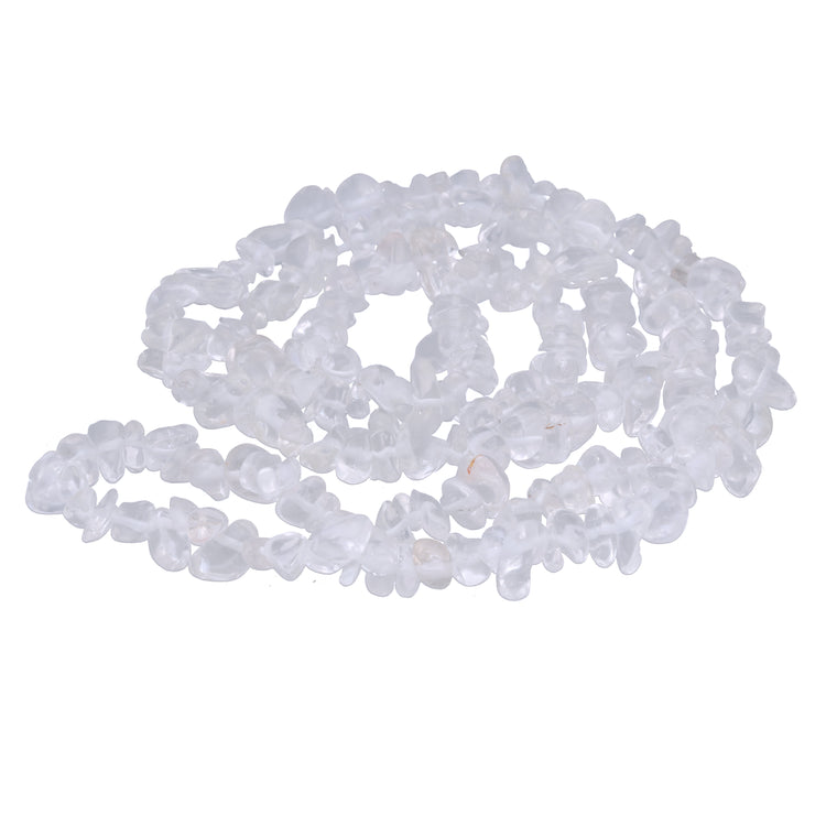 Mountain crystal splinter chain | 80 cm
