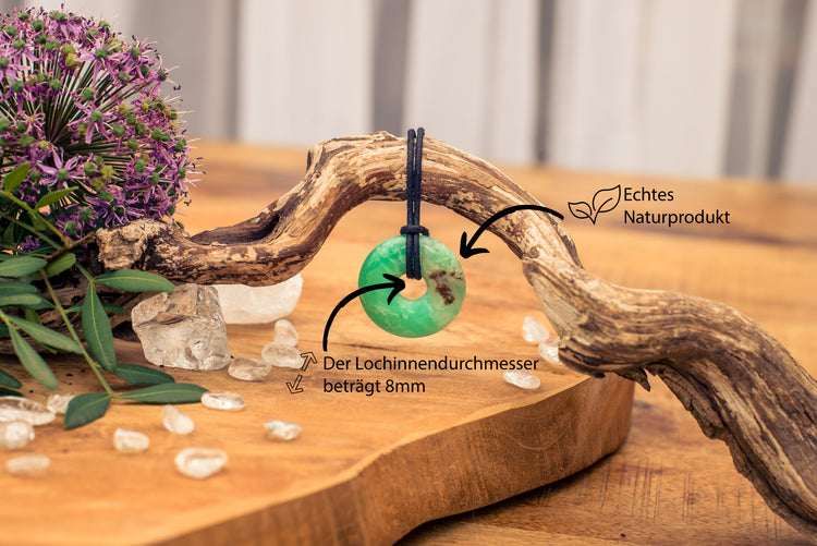 Chrysoprase Donut | 30 mm Pendant