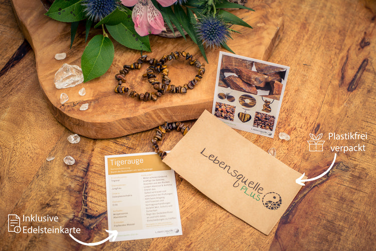 Tiger eye chip bracelet