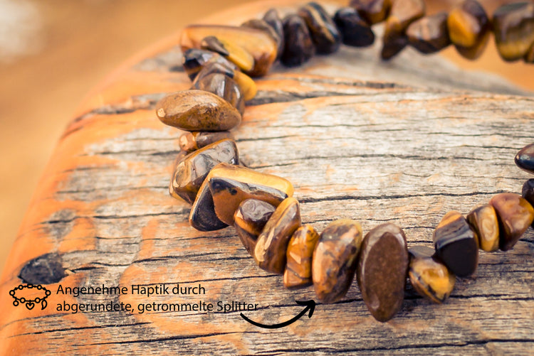Tiger eye chip bracelet