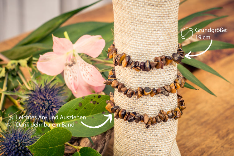 Tiger eye chip bracelet