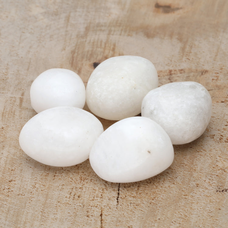 Barite tumbled stone