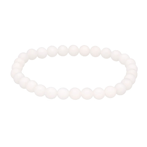 Bead Bracelet | Barite (silk-matte) | 6mm