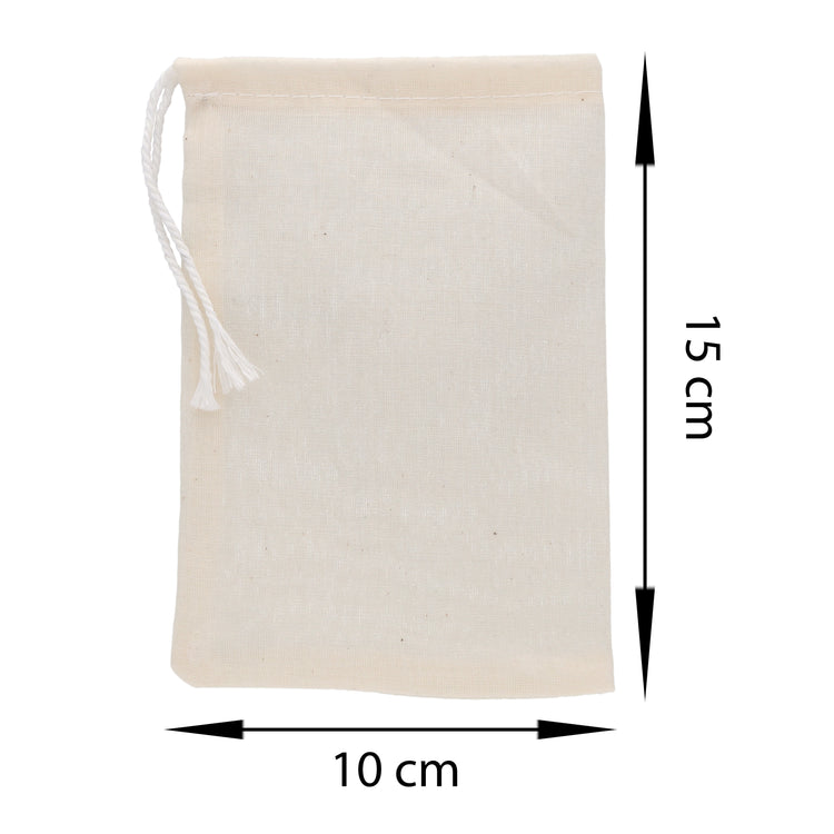 Cotton bag with drawstring | 100% cotton | natural