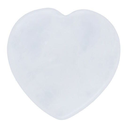 Rock crystal heart | Palm stone 2x2 cm 
