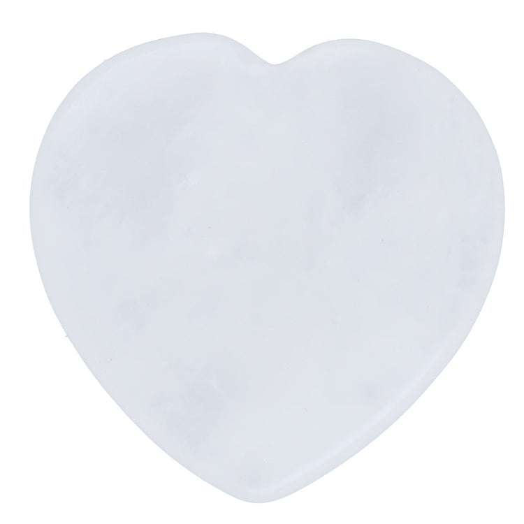 Rock crystal heart | Palm stone 2x2 cm 