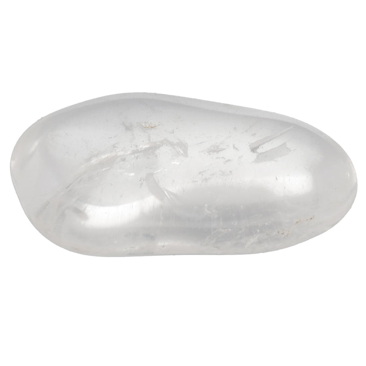 Rock crystal tumbled stone