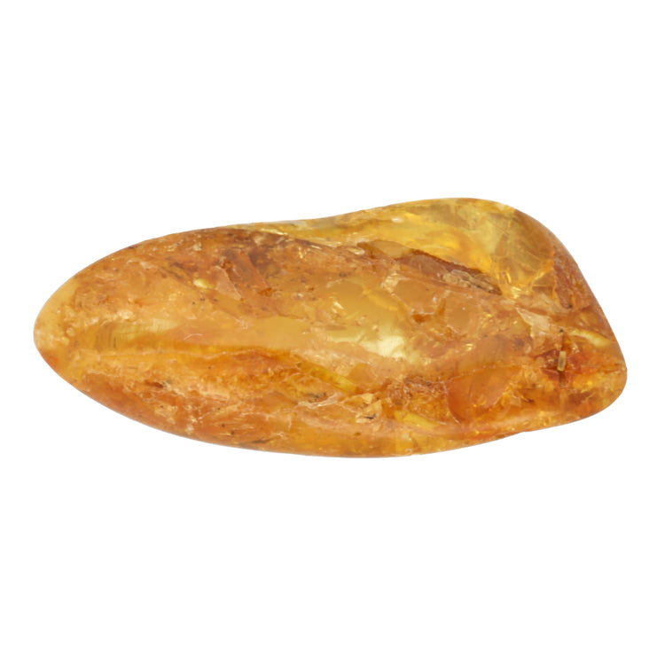 Amber tumbled stone