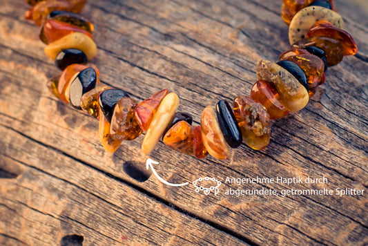 Amber chip bracelet (multicolor)
