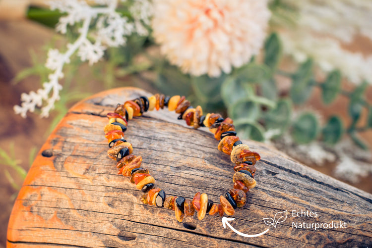 Amber chip bracelet (multicolor)