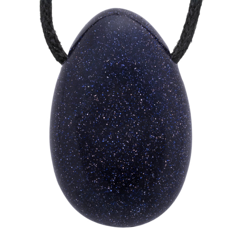 Blue Goldstone Drop Pendant