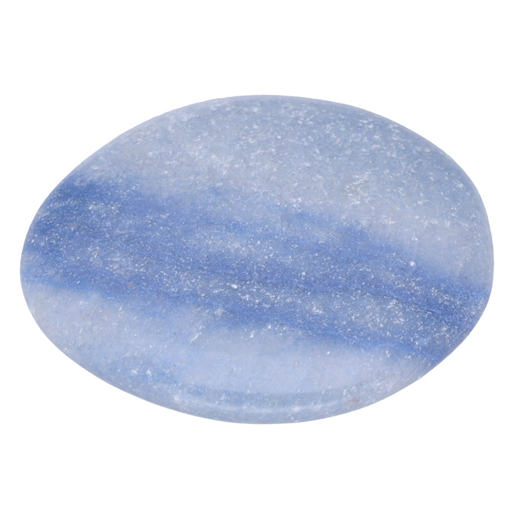Blue quartz disc stone