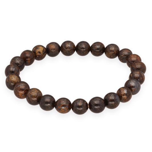 Bronzite bead bracelet | 8 mm