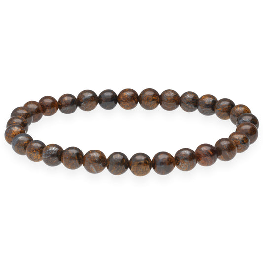 Bronzite bead bracelet | 6 mm
