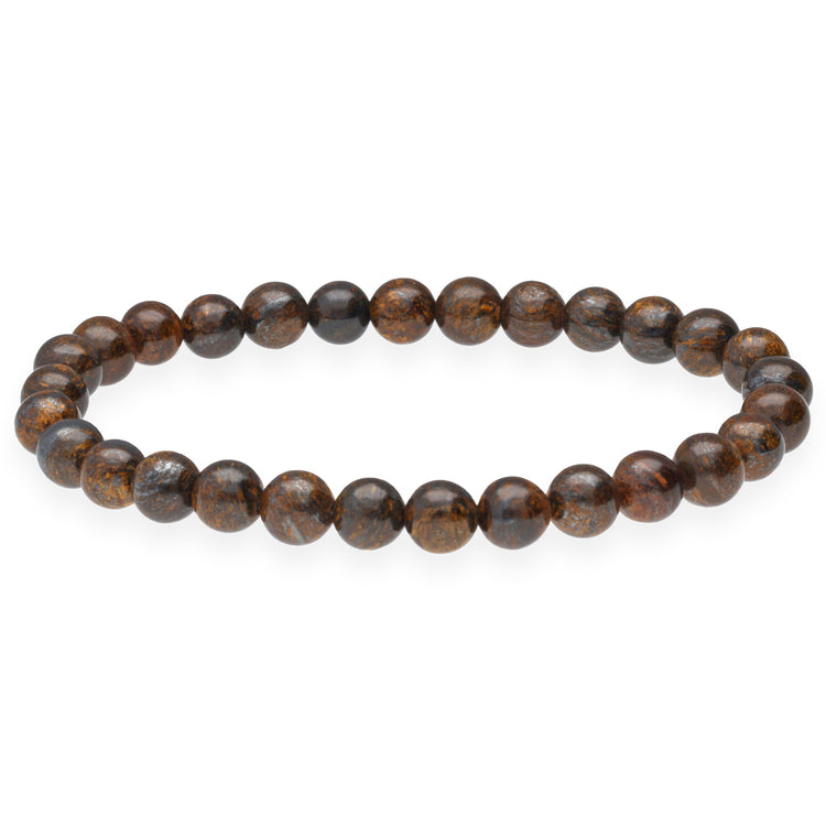 Bronzite bead bracelet | 6 mm