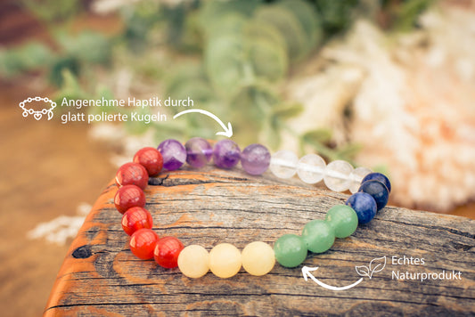 Chakra ball bracelet | 8 mm