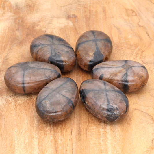 Chiastolite (cross stone) drop pendant 