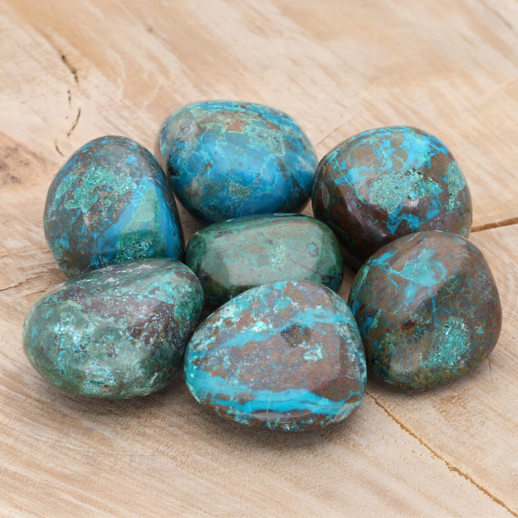 Chrysocolla tumbled stone 