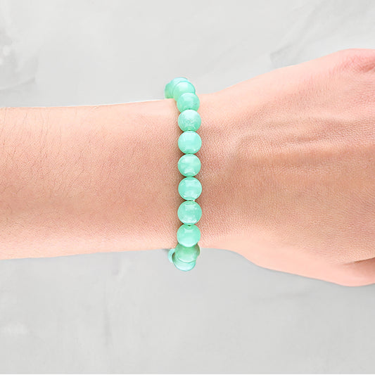 Chrysoprase ball bracelet | 8mm