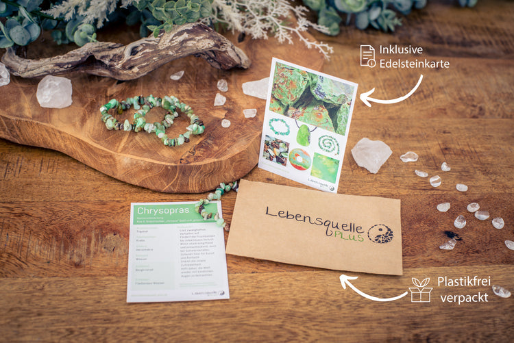 Chrysoprase chip bracelet