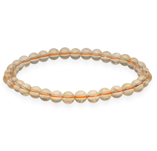 Citrine ball bracelet | 6 mm