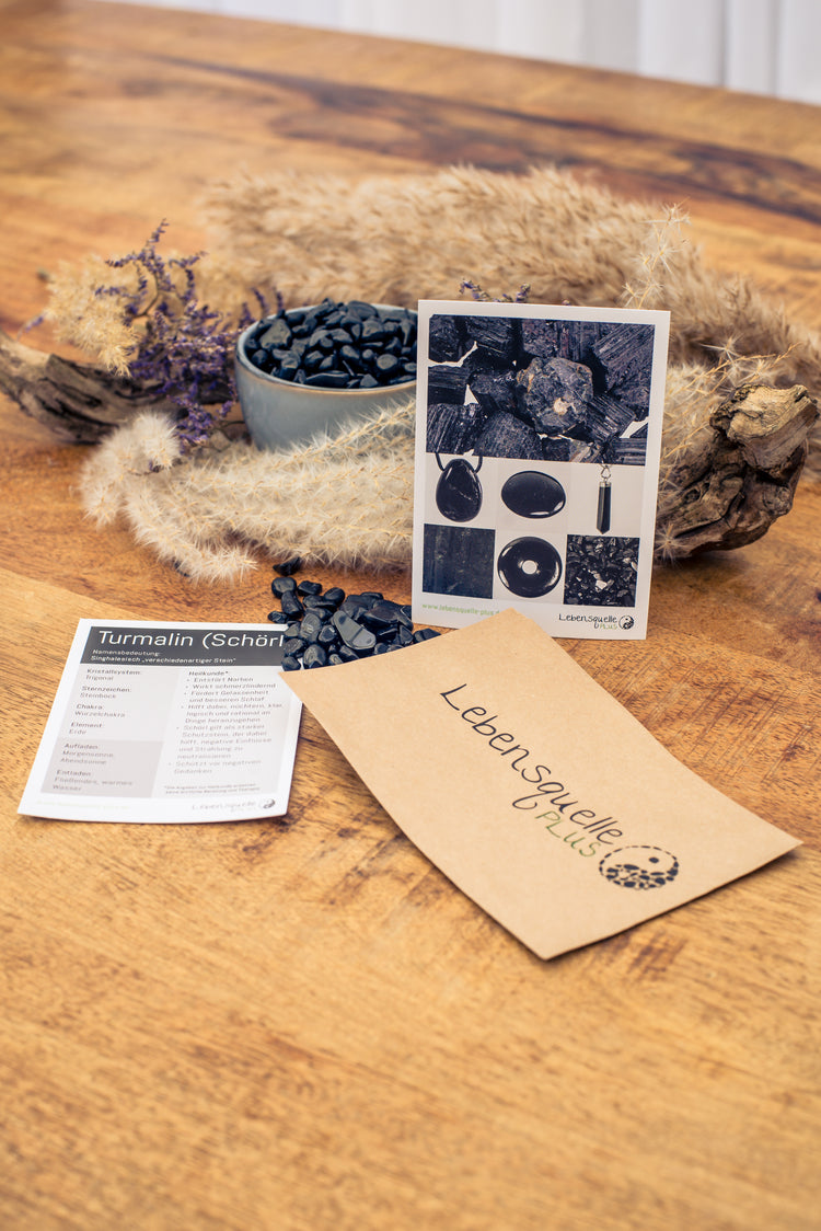 Tourmaline, black (Schörl) mini tumbled stones