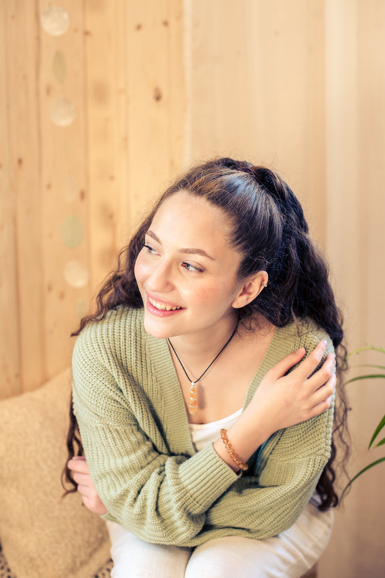 Citrine ball bracelet | 8mm
