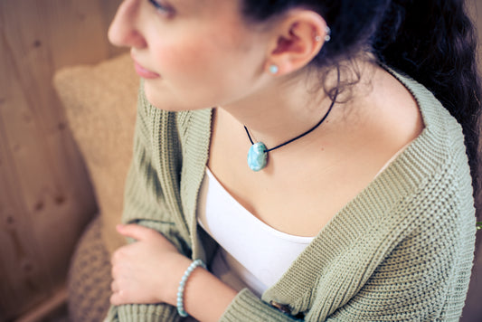 Larimar drop pendant