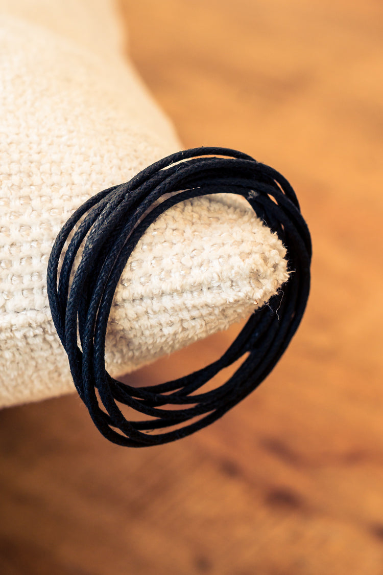 cotton ribbon, black