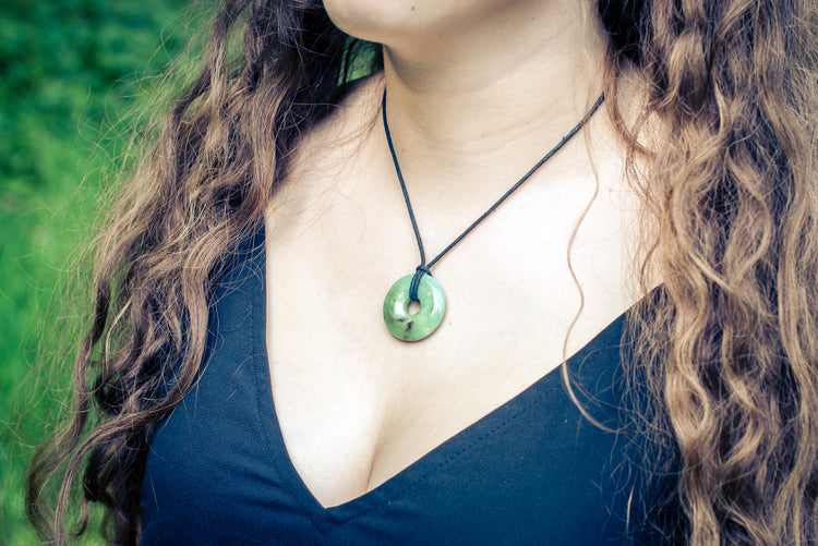 Chrysoprase Donut | 30 mm Pendant