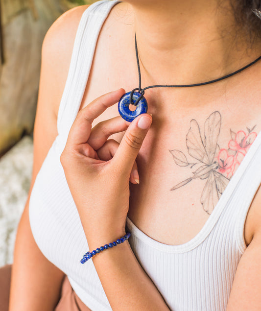 Lapis Lazuli Donut | 30 mm Pendant