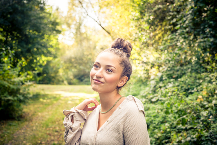 Aventurine, green | Ø 4mm with 925 silver clasp | 45cm