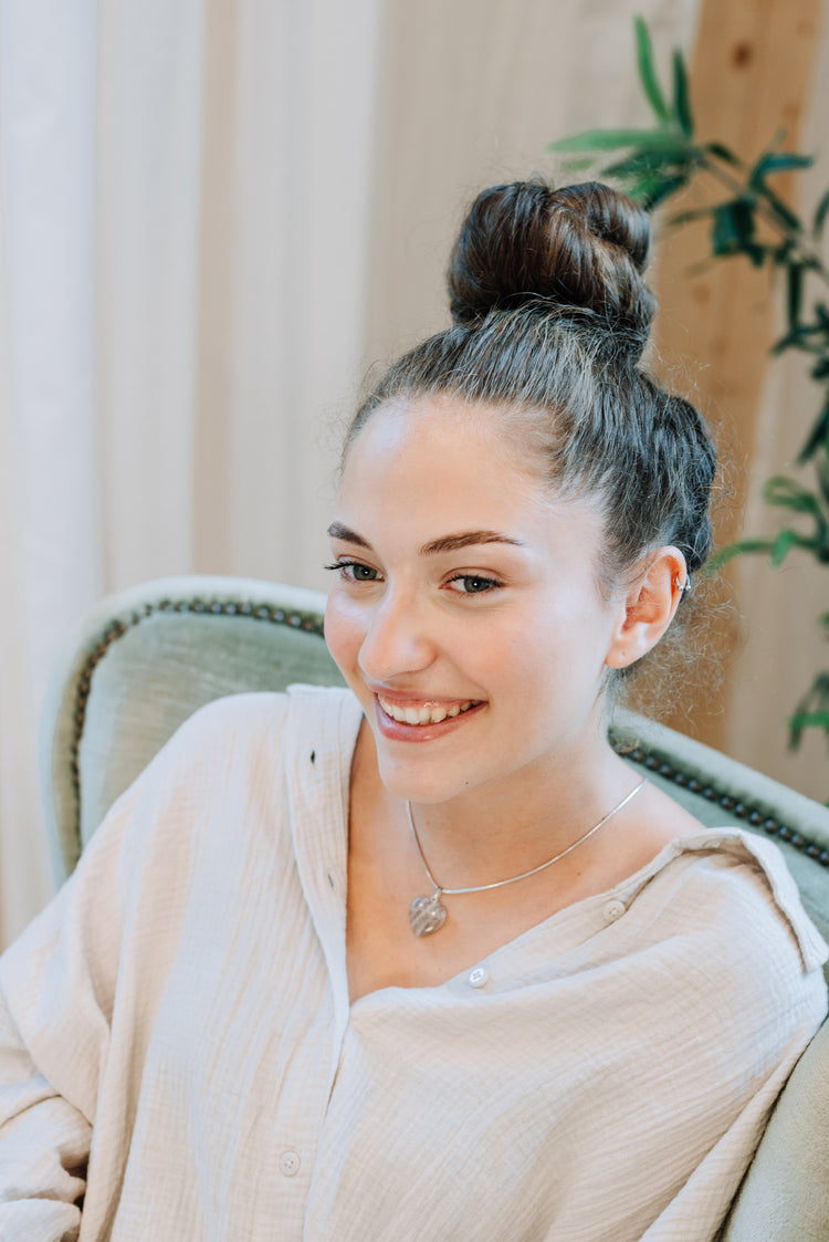 Moonstone heart pendant | 1.5x1.5 cm | 925 silver eyelet