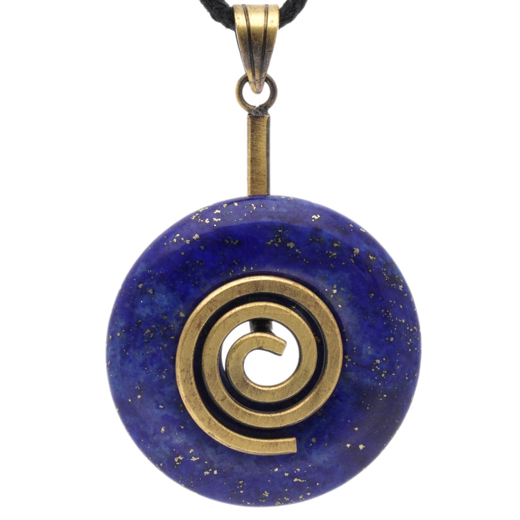 Donut holder spiral for 30 &amp; 40 mm donut stones | brass